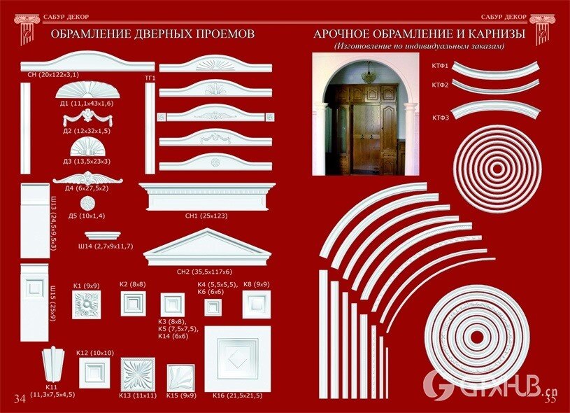 3D欧式雕花角线罗马柱合集 Sabur Decor 3D Models Collection