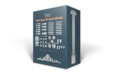 欧式雕花角线罗马柱3D模型合集 ORAC Decor 3D model collection
