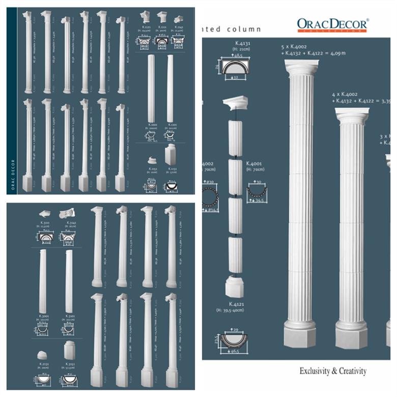 欧式雕花角线罗马柱3D模型合集 ORAC Decor 3D model collection