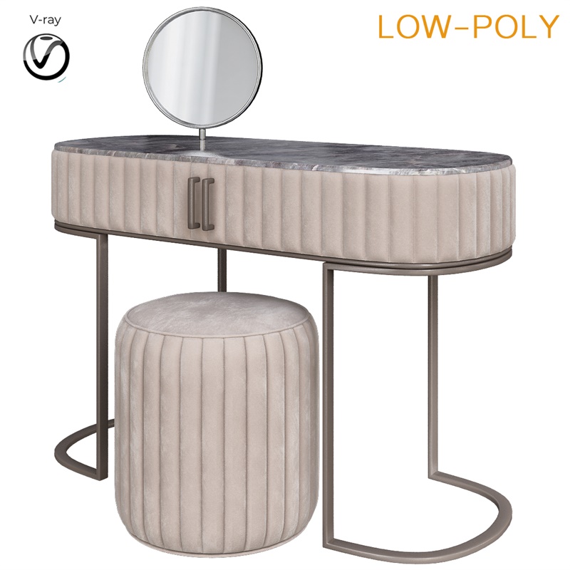 梳妆台10套3Dmax模型合辑 Dressing table collection 3d model Low-poly 3D model