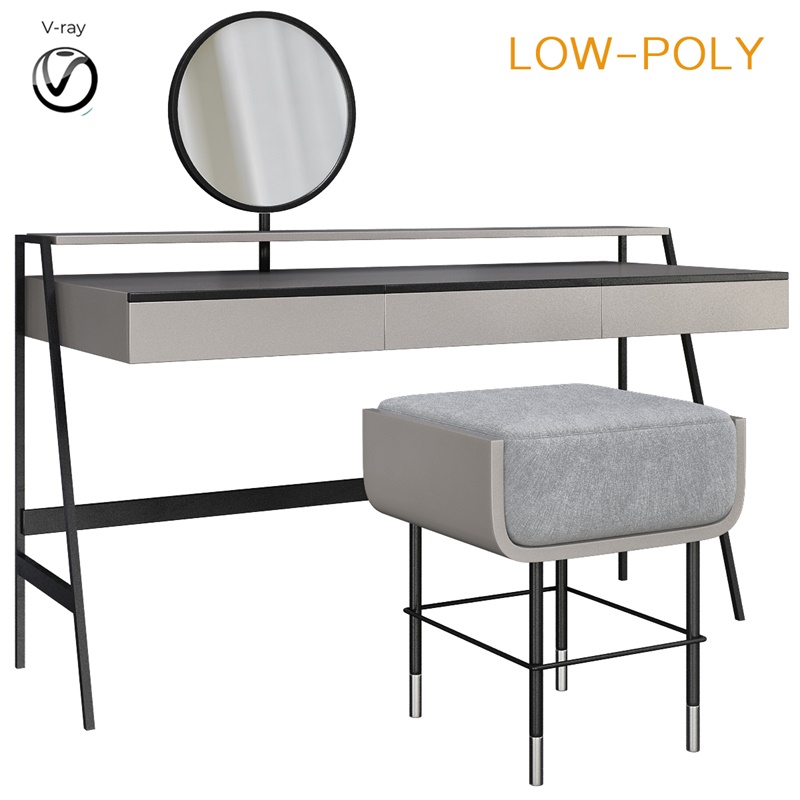梳妆台10套3Dmax模型合辑 Dressing table collection 3d model Low-poly 3D model