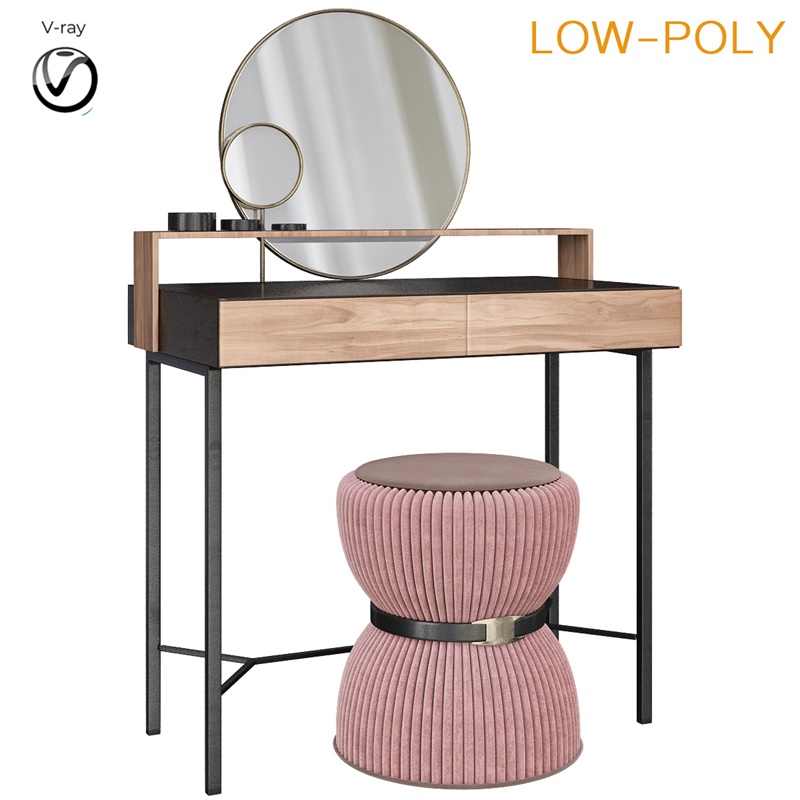 梳妆台10套3Dmax模型合辑 Dressing table collection 3d model Low-poly 3D model