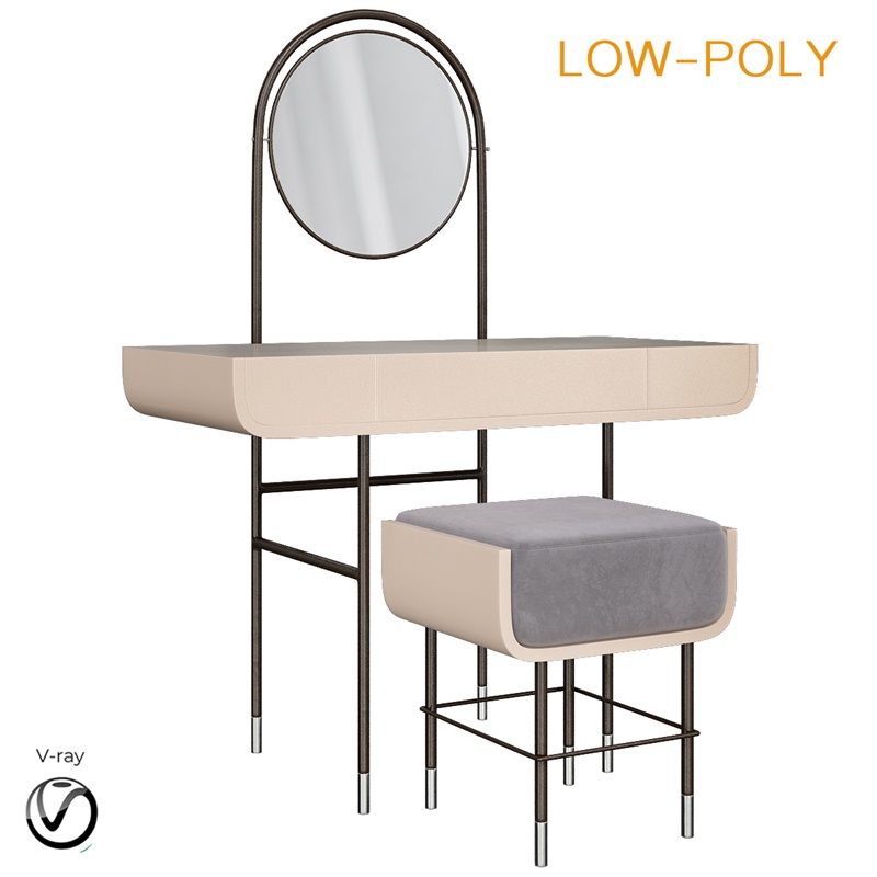 梳妆台10套3Dmax模型合辑 Dressing table collection 3d model Low-poly 3D model