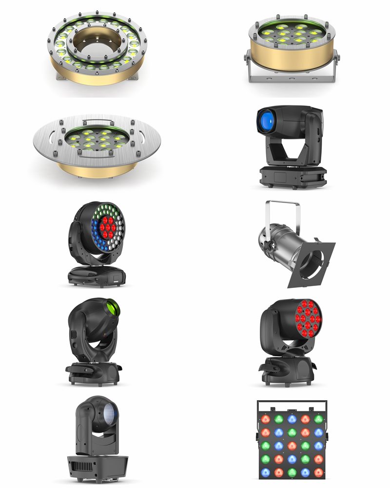 63个舞台剧院电影院灯光3D模型合集 63 Studio Stage Theater Cinema Lighting Collection 3D model