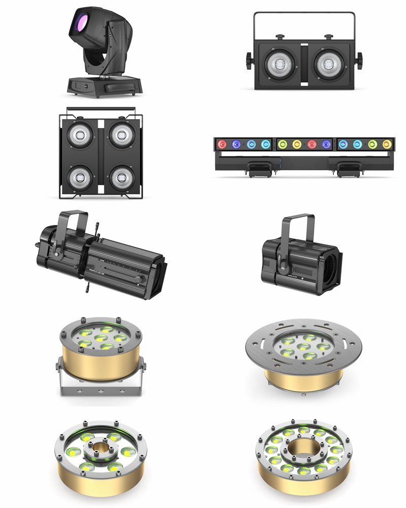 63个舞台剧院电影院灯光3D模型合集 63 Studio Stage Theater Cinema Lighting Collection 3D model