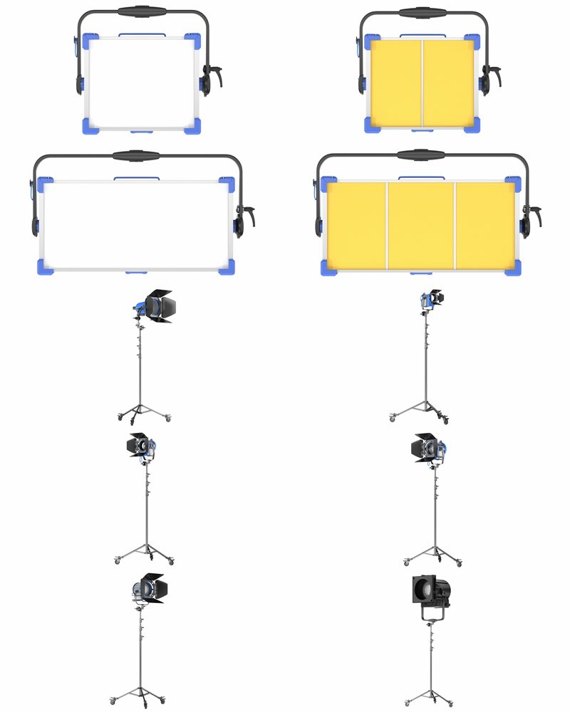 63个舞台剧院电影院灯光3D模型合集 63 Studio Stage Theater Cinema Lighting Collection 3D model
