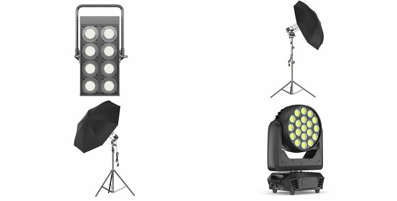 63个舞台剧院电影院灯光3D模型合集 63 Studio Stage Theater Cinema Lighting Collection 3D model