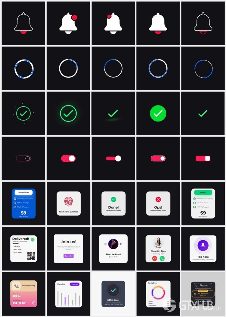 1125个现代时尚文字标题排版调色转场背景动画预设 Social Pack