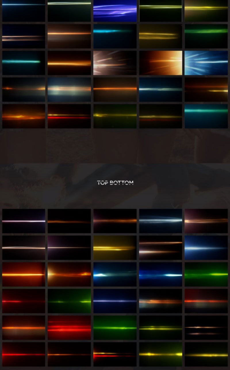 100组4K镜头光线耀斑光晕特效动画 MotionVFX - mStreaks 4K