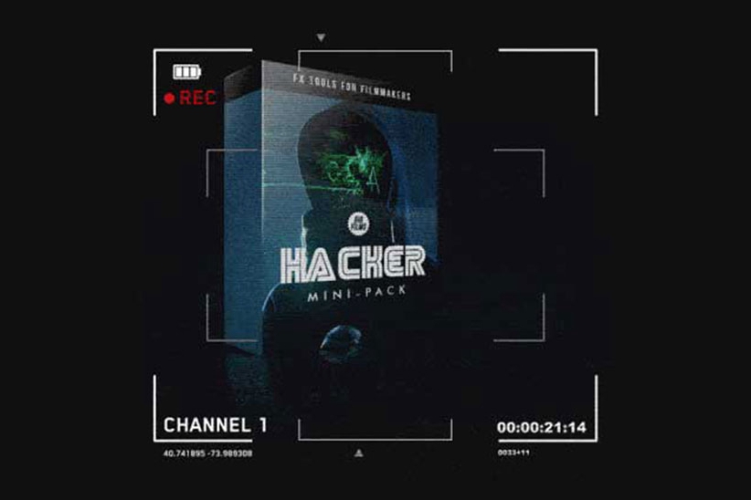 40种故障干扰骇客动态图形元素 Bigfilms - HACKER - Mini Pack (4K)