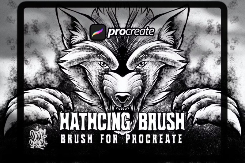 Dansdesign Hatching Brush Procreate