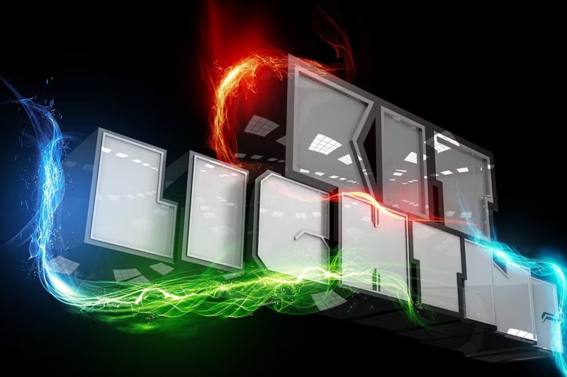 18 种灯光效果PS笔刷合动作 Lighting Kit - 18 Lighting Effects