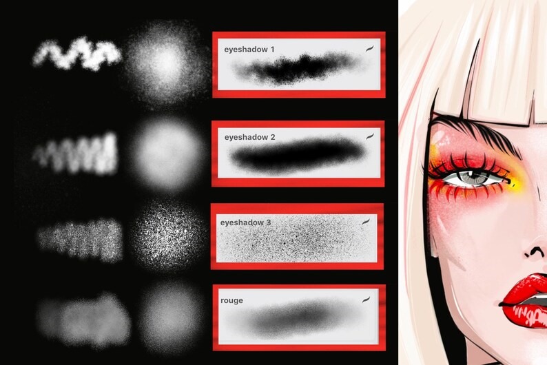 Procreate 化妆刷套装 Makeup brush set for Procreate
