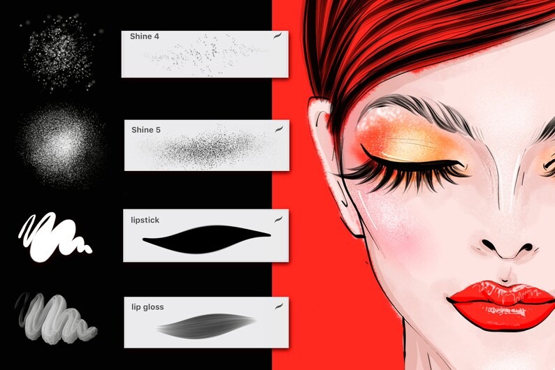 Procreate 化妆刷套装 Makeup brush set for Procreate