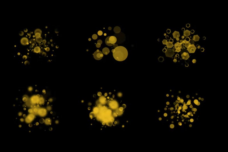 25个散景集群Photoshop图章笔刷 25 Bokeh Cluster Photoshop Stamp Brushes