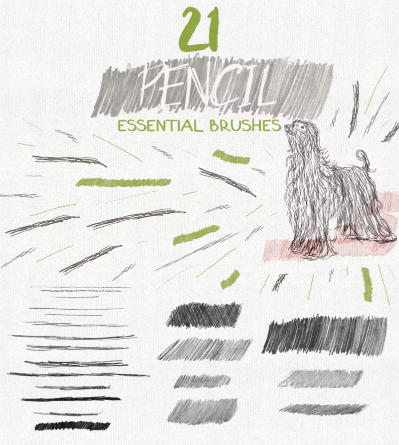 150个手绘矢量画笔集合 Essential Hand Drawn Brushes