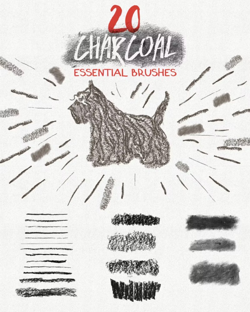 150个手绘矢量画笔集合 Essential Hand Drawn Brushes