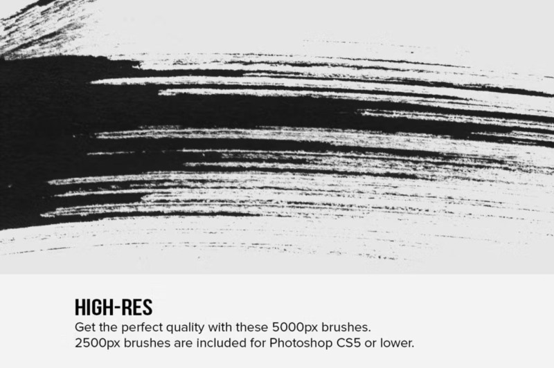 82个水墨描边PS笔刷 82 Sumi-E Ink Strokes