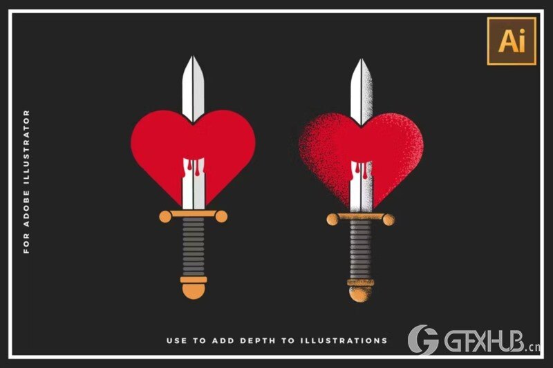 30支AI点画笔 Stipple Brushes For Illustrator