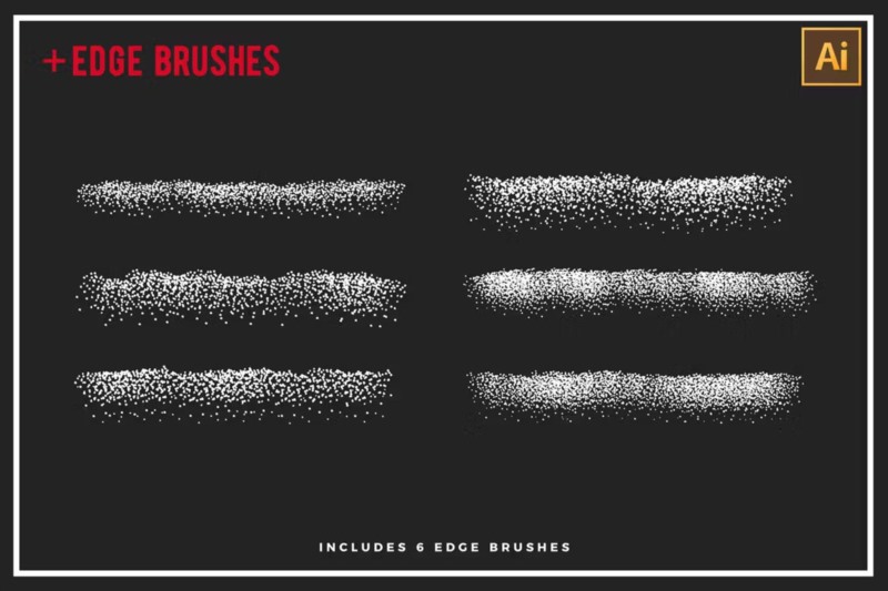 30支AI点画笔 Stipple Brushes For Illustrator
