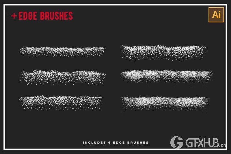 30支AI点画笔 Stipple Brushes For Illustrator