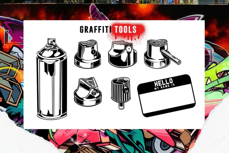 31个Procreate涂鸦笔刷 PROCREATE GRAFFITI BOMBING