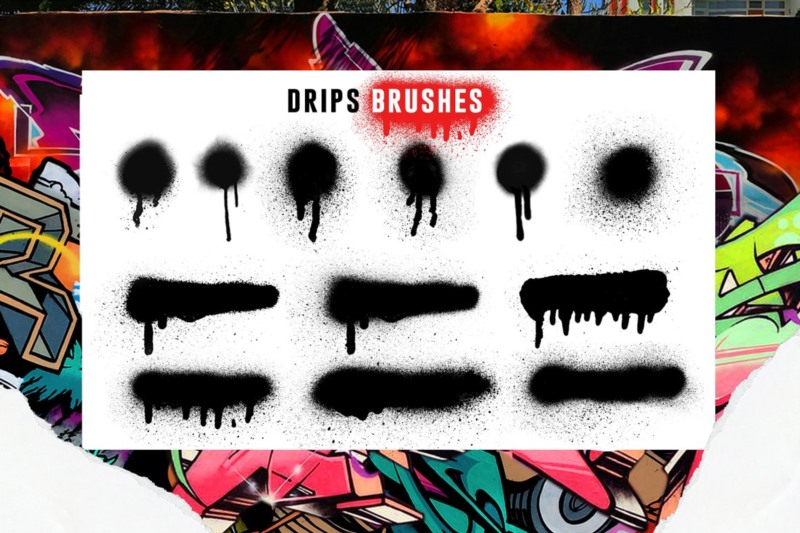 31个Procreate涂鸦笔刷 PROCREATE GRAFFITI BOMBING