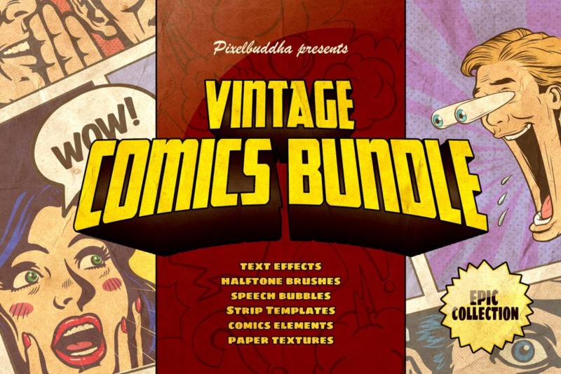 奇妙的复古漫画套装 Marvelous Vintage Comics Bundle