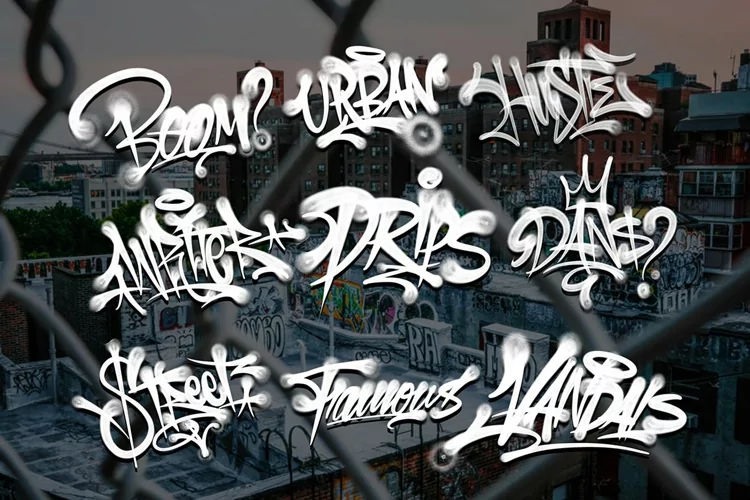 Procreate 涂鸦画笔 GRAFFITI BRUSHES for Procreate