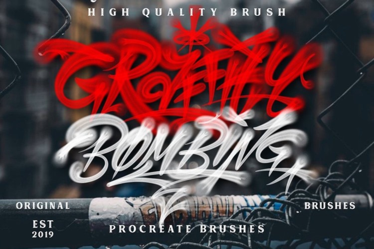 Procreate 涂鸦画笔 GRAFFITI BRUSHES for Procreate