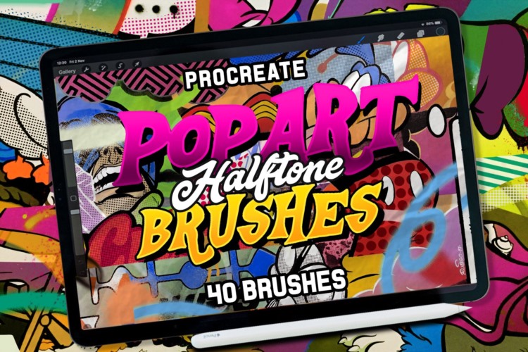 PROCREATE波普艺术画笔套件 POP ART BRUSHES KIT FOR PROCREATE