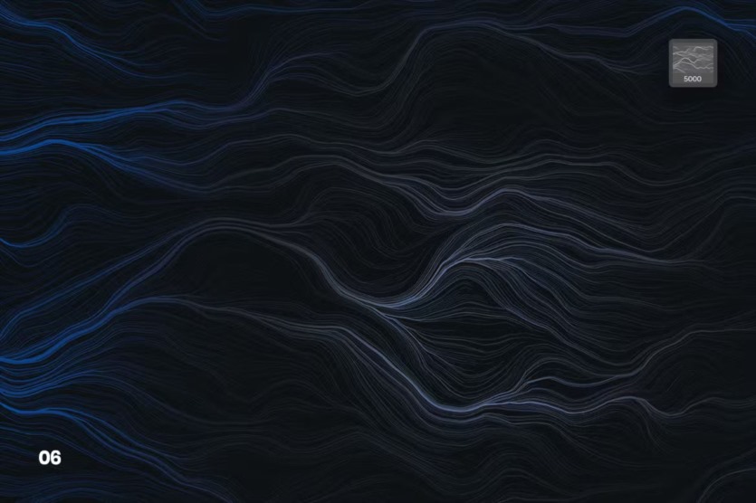 数字网络波浪Photoshop画笔 Digital Perlin Flow Fields Photoshop Brushes