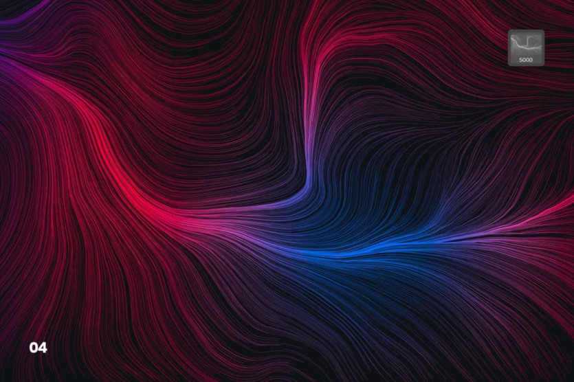 数字网络波浪Photoshop画笔 Digital Perlin Flow Fields Photoshop Brushes