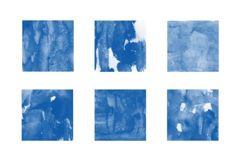 30个手绘贴花油漆纹理画笔 30 Decalcomania Photoshop Stamp Brushes
