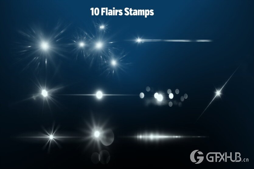 50套Procreate灯光笔刷 50 Lights Set