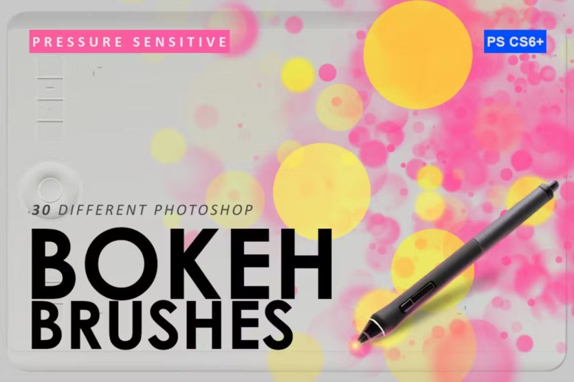 30种散景Photoshop笔刷 30 Bokeh Photoshop Brushes