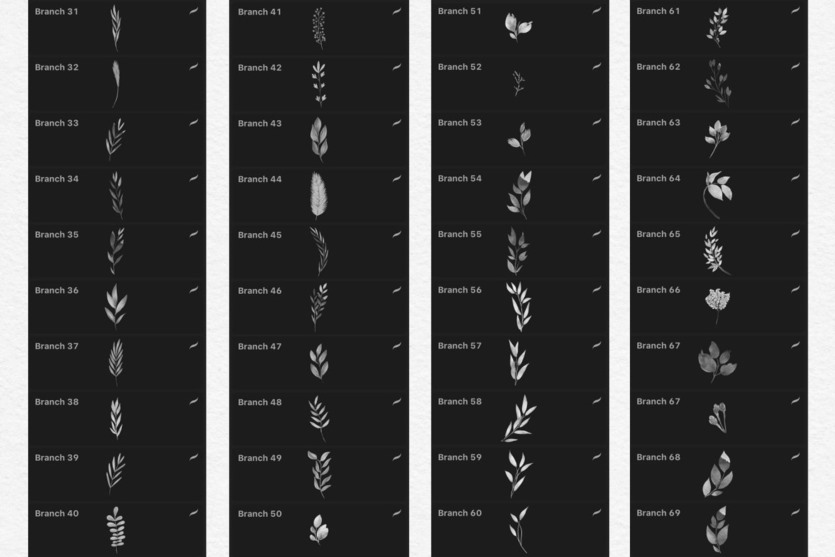 244个Procreate水彩画笔 244 Watercolor Brushes For Procreate