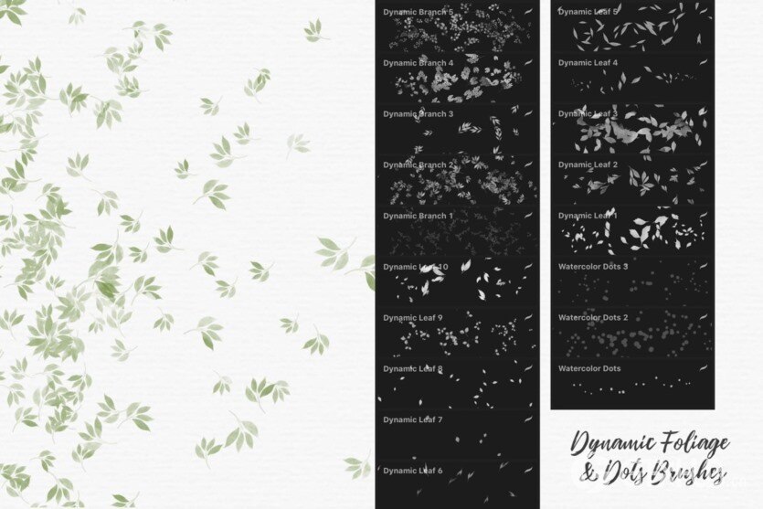 244个Procreate水彩画笔 244 Watercolor Brushes For Procreate