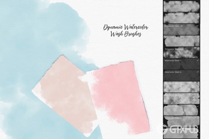 244个Procreate水彩画笔 244 Watercolor Brushes For Procreate