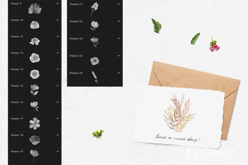 244个Procreate水彩画笔 244 Watercolor Brushes For Procreate