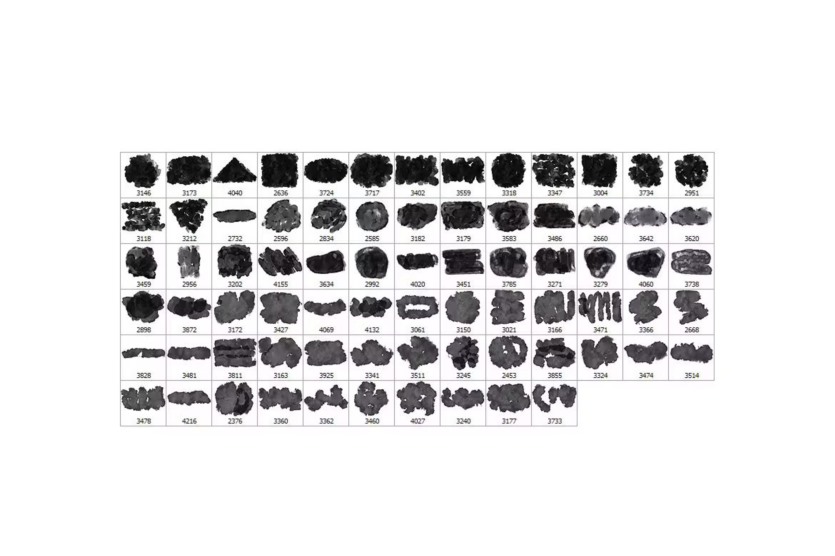 75个湿墨Photoshop笔刷 75 Wet Ink Photoshop Stamp Brushes