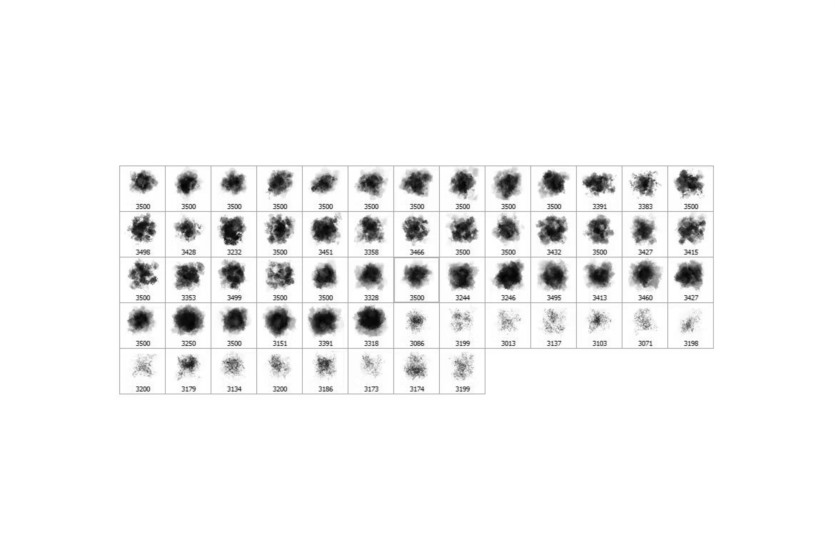60支粉状Photoshop笔刷 60 Powder Photoshop Stamp Brushes