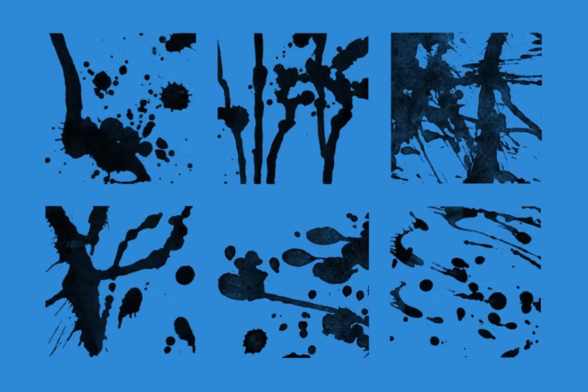 墨水飞溅PHOTOSHOP印章笔刷 30 Ink Splatter Photoshop Brushes Vol. 2