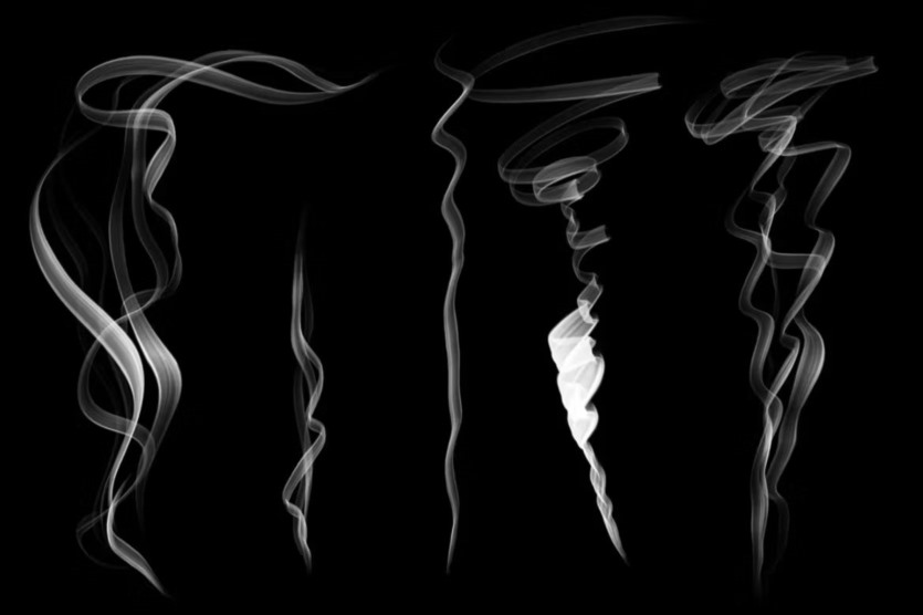 75支香烟烟雾 PS邮票笔刷 75 Cigarette Smoke Photoshop Stamp Brushes