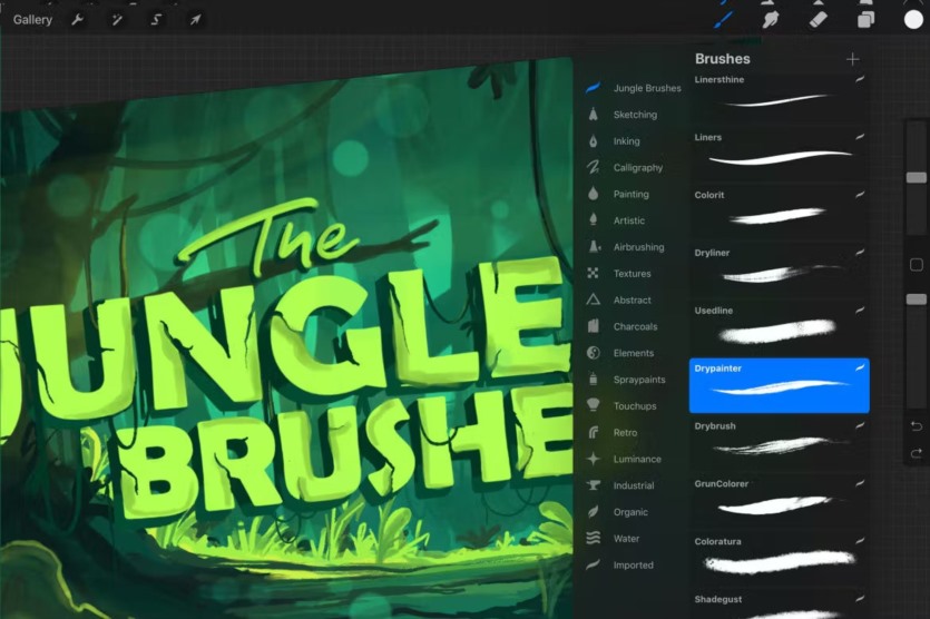 丛林Procreate画笔 The Jungle Procreate Brushes