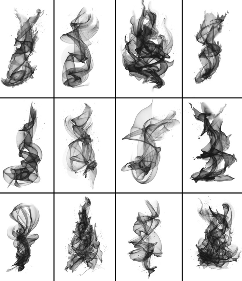 火与烟雾Photoshop笔刷 Fire and Smoke Photoshop Brushes