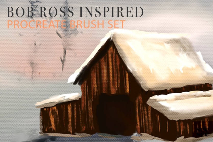Bob Ross Inspired Procreate Brushes