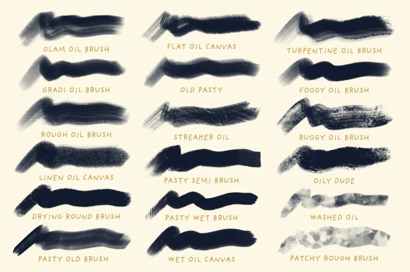 Procreate油画笔刷 Oil Paint Brushes for Procreate