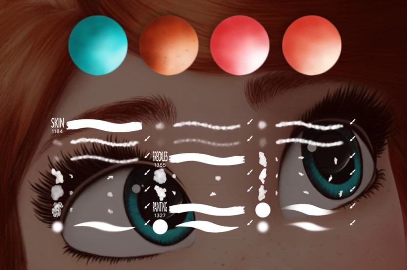 卡通人像色板 Cartoon Portrait Swatches