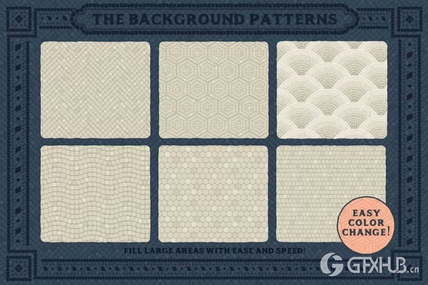 AI马赛克画笔和图案 Mosaic Maker - Brushes & Patterns